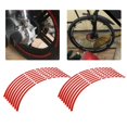thumbnail image 1 of Accesorio de decoración para motocicletas, 16 piezas de pegatinas para ruedas de 16 a 18 pulgadas para bicicletas y motocicletas, pegatinas para ruedas de grado profesional, 1 of 9