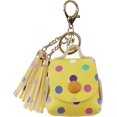 thumbnail image 1 of Funda de carga para Apple Airpods, linda funda de cuero Pu con un par de borlas caídas para Apple Airpods 1/2 Funda de carga - Amarillo con Pol, 1 of 5