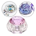 thumbnail image 3 of Cristalería de Cristal Sunnimix Nail Art Dish Herramientas de Peinado Rosado, 3 of 8