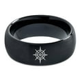 thumbnail image 2 of Ring Rings for Men Black Gamer Tungsten Valentines Day Gifts Grey Wedding Band Engagement, 2 of 8