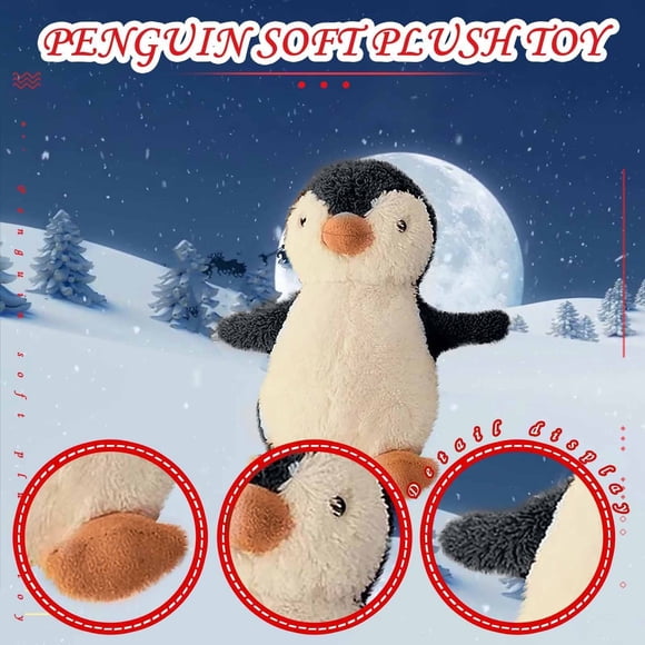 KTTECTOA Poupée Pingouin Mignonne Jouets pour Enfants Bébé Pingouin Poupée Apaisante (18cm) Liquidation Jeux Extérieurs Jours du Canada Jouets Fidget Jeu