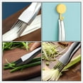 thumbnail image 6 of Stainless Steel Onion Cutter, 2026 New Shred Silk for Vegetable, Household Multifunctional Food Slicer Gadget, Home Kitchen Cutter Sharp Scallion Shredding, 6 of 9