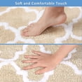 thumbnail image 2 of LLC Light Brown Beige Non-Slip Bath Mat - Luxuriously Fluffy Microfiber Material, Extra-Long 40 x 60 Inches, 2 of 5