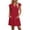 Red, variant on Levmjia Women's Gingham Dress Summer Sleeveless V Neck Casual Shift Dress with Pockets Cute A Line above Knee Length Dress for Women Daily Vacation Beach Sundress