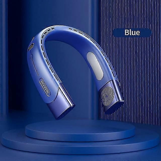 6000mah Hanging Neck Fan Portable Air Conditioner Type-c Usb Rechargeable Air Cooler 5 Speed Electric Fan For Sports