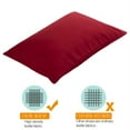 thumbnail image 4 of Flxxie 2 Pack Brushed Microfiber Toddler Pillowcases with Zipper Closure, Super Soft and Cozy Travel Pillow Covers, 13" x 18", Fits Pillows Sized 12"x16" 13"x18" 14"x19", Wine Red, 4 of 5