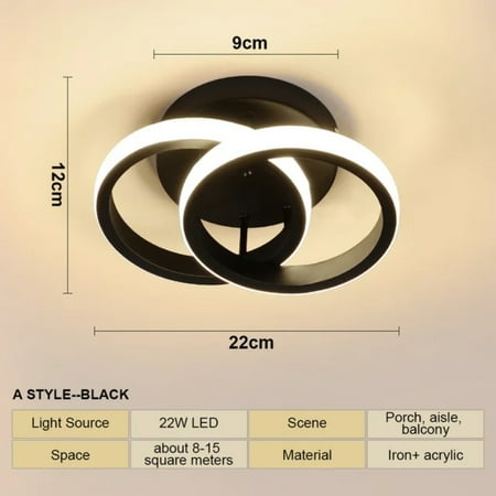 

ZHNYEG Stylish Contemporary LED Ceiling Light with Easy Surface Installation - Enhance your home decor with this stunning and energy-efficient ceiling light. Elevate your space with the s