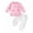 Pink, variant on Coerni Toddler Baby Girls 2pcs Outfit Letters Print Long Sleeve Sweatshirt Tops Solid Color Pants Fall Winter Clothes
