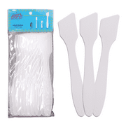 Pana 10 Pieces Large Cosmetic Sample Spatulas for Facial Cream Mask Spatula or Mixing- Frosted White