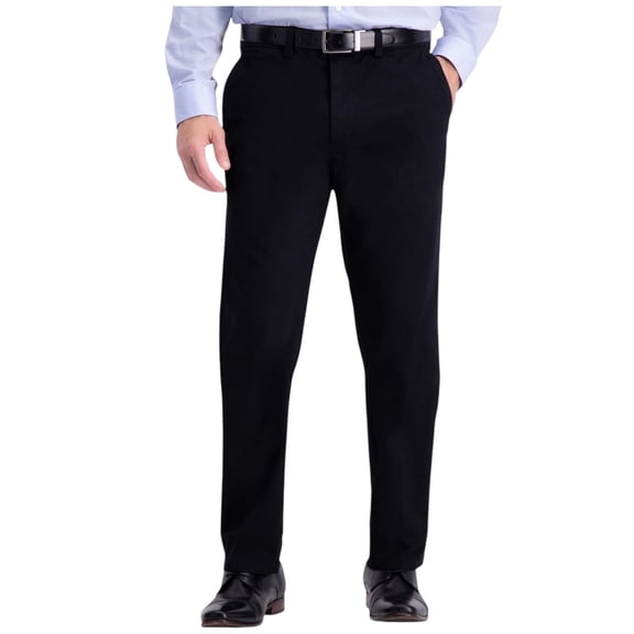 Kenneth Cole Reaction Mens Slim fit Dress Pants 36 / 30 Black Solid Stretch