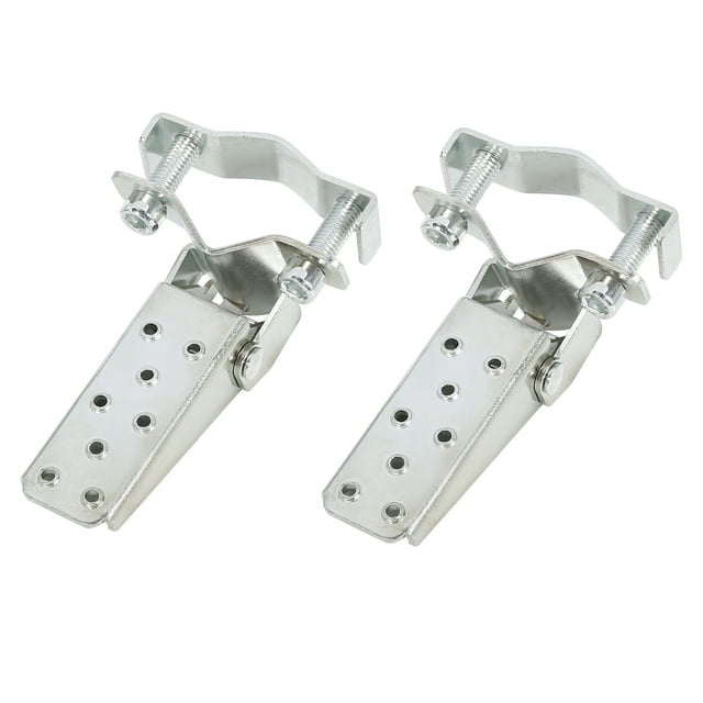Unique Bargains 1 Paire de Repose-Pieds Pliants en Acier Inoxydable Chromé pour Moto