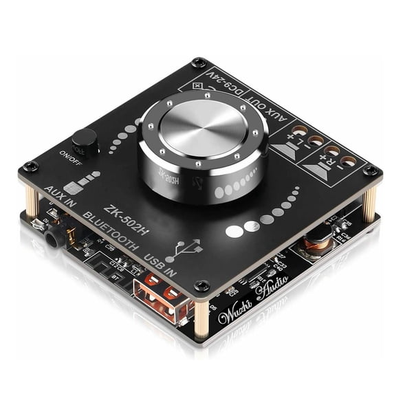 YeekTok Bluetooth 5.0 Amplifier Board Hifi Stereo 2.0 2X50W TPA3116D2 Dual Channel AMP Black