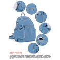 thumbnail image 4 of BadPiggies Casual Small Backpack Waterproof Nylon Purse Lightweight Travel Bag Daypack for Women, 4 of 6