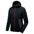 thumbnail image 2 of Little Donkey Andy Men's Winter Ultra Stretch Warm Fleece Running Jacket Thumb Holes Hooded Coat Hiking Size XL, 2 of 5