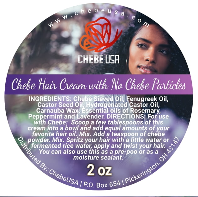 Chebe Hair Cream (With No Chebe Particles 2oz.)