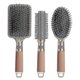 thumbnail image 1 of Hair Brush Set with Detangling Nylon Pins Massage Brush (Gold), 1 of 5