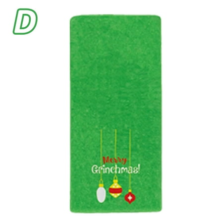 

Merry Christmas Grinch Kitchen Dish Towel Xmas Fingertip Towel Tea Bar Hand Drying Cloth (1/2/4/6pcs)