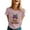 AB307 Pink, variant on Tisuna Mardi Gras T Shirt For Women Fashion Print Short Sleeve Crew Neck Tops Casual Comfortable Ladies Festival Pullover Outfits Army Green