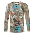thumbnail image 5 of COSFO Men Shirts Cotton Long Sleeve Casual Graffiti Print Tops Loose Pullover Workout Crew Neck Graphic Tees, 5 of 5