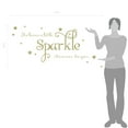thumbnail image 2 of She Leaves a Little Sparkle Girls Room Vinyl Wall Decal Sticker Inspirational Quote with Stars, 2 of 4