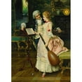 thumbnail image 3 of Federico Andreotti 18x24 Black Modern Framed Museum Art Print Titled - An Interlude, 3 of 5