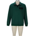 thumbnail image 4 of ameIAEA Casual Sweatshirts for Men Long Sleeve Solid Color Fall Pullover Tops with Pockets, 4 of 6