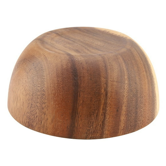 Solid Acacia Wooden Bowl, Hand Made Wood Bowl Kitchen Utensils for Salad Soup Rice, Smooth Surface, Perfect Size and Lightweight