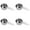 Silver 4PCS, variant on witspace 1/8 Cup Measuring Cup, 30ml Scoop, Stainless Steel Measuring Cups, Coffee Scoops, Measuring Scoops for Canisters Tablespoon Measure Spoon, Short Handle Cooking Measuring Scoop (30ml)
