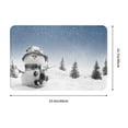 thumbnail image 3 of Uemuo Snowman And Christmas Tree Printed Door Mat Indoor Doormat 16"x24",Front Back Door Mats Non Slip Entrance Rugs,Inside Doormats for Entryway, 3 of 9
