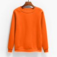 thumbnail image 2 of Dyfzdhu Sweatshirt For Women Pullover Plain Versatile Sweatshirt Without Hood Large Sizes Autumn Winter Long Sleeve Tops Casual Crew Neck Jumper Shirt Lightweight Long Sleeve Tops For Hoodies, 2 of 5