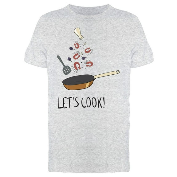 Cartoon Lets Cook T-Shirt Men -Image by Shutterstock, Male XX-Large