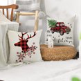 thumbnail image 4 of Fundas de almohada decorativas navideñas, material cómodo y transpirable, exquisita artesanía con cremallera oculta para diversas decoraciones del hogar, 4 of 6
