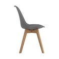 thumbnail image 2 of Pemberly Row Faux Leather Upholstered Side Chairs in Gray Finish (Set of 2), 2 of 8