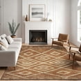 thumbnail image 5 of 5x7 Washable Area Rug Non-Slip Low Profile Soft Boho Distressed Rug for Living Room, Bedroom, Dining Room, Office, Brown, 5 of 13