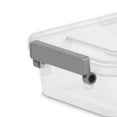 thumbnail image 6 of Sterilite Modular Small Storage Bin, 2.7 Quart Latching Clear Plastic Storage Container with Write-on ID Latches, Gray, 6 of 13