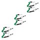 thumbnail image 4 of Kenally 2 piezas Kayak Paddle Leash Lanyard Cuerda anticaída Deportes acuáticos Verde Type1 NO1, 4 of 6