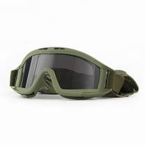 Goggles Tactical Safety Goggles Anti Fog Glasses Hunting Cycling, Outdoor Sports Military Tactical Goggles for Riding, green