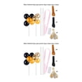 thumbnail image 4 of bedienty Cake Topper Home Wedding Party Cake Balloon Ribbon Straws Decoration Pastry Decor Sapphire Glitter Balloon 5# 2Set, 4 of 6