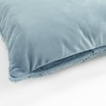 thumbnail image 4 of Lush Decor Neo Boucle Lumbar Throw Pillow Cover 2 Piece Set 14" W x 24" L Blue - Rectangle Pillow - Soft Fluffy Pillow Cover- Textured Decorative Pillows For Bed, Couch or Chair, 4 of 6