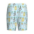 thumbnail image 2 of Lsque Cartoon Cat Mens Sleep Pajama Shorts,Short Pajama Pants, Cotton Ultra-Soft Knit-Large, 2 of 9