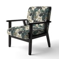 thumbnail image 3 of Designart "Tropics In Monochrome Hues V" Chaise d'Appoint Tropicale Verte - Fauteuil Tropical pour Chambre, 3 of 7