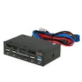 thumbnail image 2 of Multi-Function USB 3.0 Hub eSATA SATA Port Lecteur de carte interne PC Dashboard Media Front Panel Audio pour SD MS CF TF M2 MMC Cartes mémoire compatible 5.25 "Bay, 2 of 7