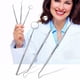 thumbnail image 3 of Espejo Dental de acero inoxidable, juego de herramientas preparadas para dentista, sonda, Kit de cuidado Dental, pinzas de instrumento, escalador Drepanotario de azada, 5 uds., 3 of 5