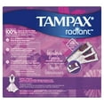 thumbnail image 3 of Tampax Radiant DuoPack (Regular and Super) Plastic Tampons, Unscented, 42 Count, 3 of 10
