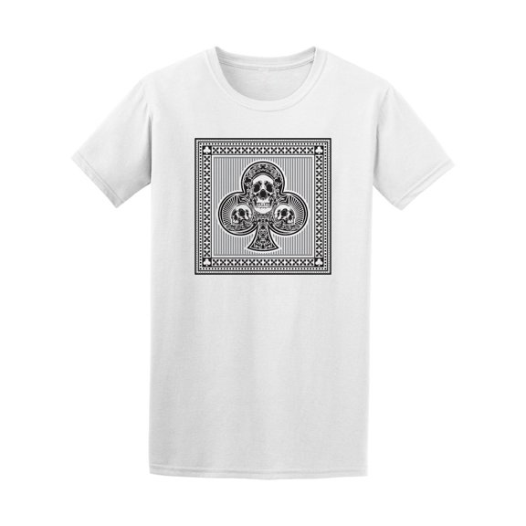Detailed Playing Cards Clubs Graphic Tee - Image by Shutterstock
