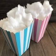 thumbnail image 3 of Gender Reveal Paper Popcorn Boxes - Blue Pink White - Stripe Pattern - 24 Pack, 3 of 5