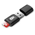 thumbnail image 1 of PEACNNG Kawau Micro SD Card Reader 2.0 USB High Speed Adapter with TF Card Slot C286 Max Support 128GB Memor black, 1 of 8