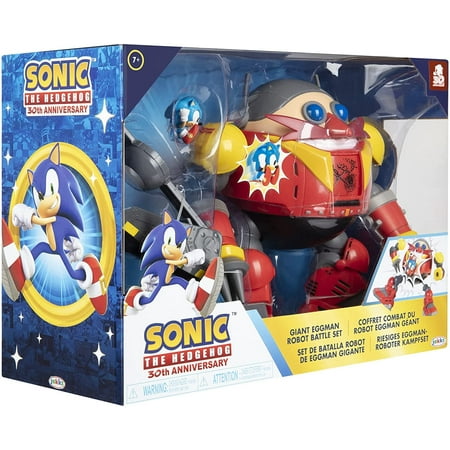 Sonic The Hedgehog Giant Eggman Robot Battle Set with Catapult - 30th Anniversary