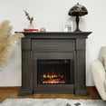thumbnail image 3 of Cofree Black Electric 50" x 40" Indoor Fireplace, 3 of 8