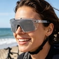 thumbnail image 4 of UV400 Photochromic Polarized Safety Glasses Impact Resistant Outdoor Sports Work Eyewear For Men Women Auto Tint Lenses （Gray）, 4 of 6